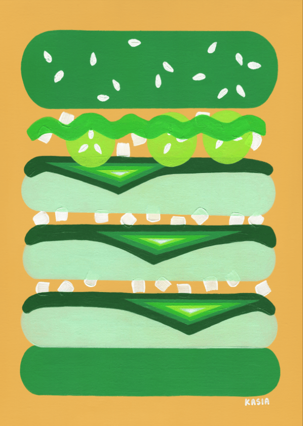 Burger for Kermit by Kasia Sykus