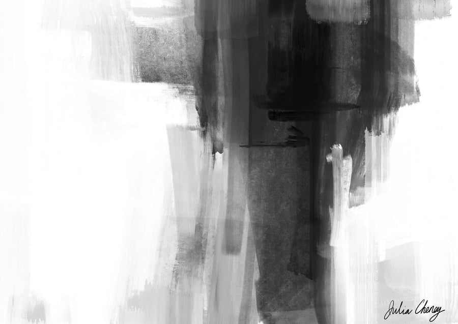 B&W Abstract By Julia Cheney