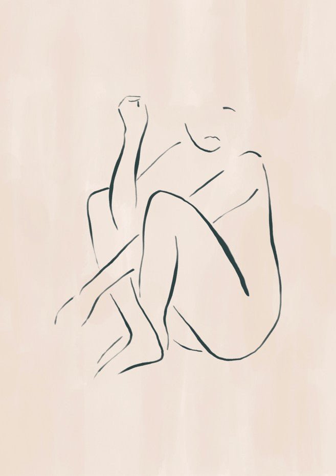 Casual Sitting Pose by Ivy Green Illustrations
