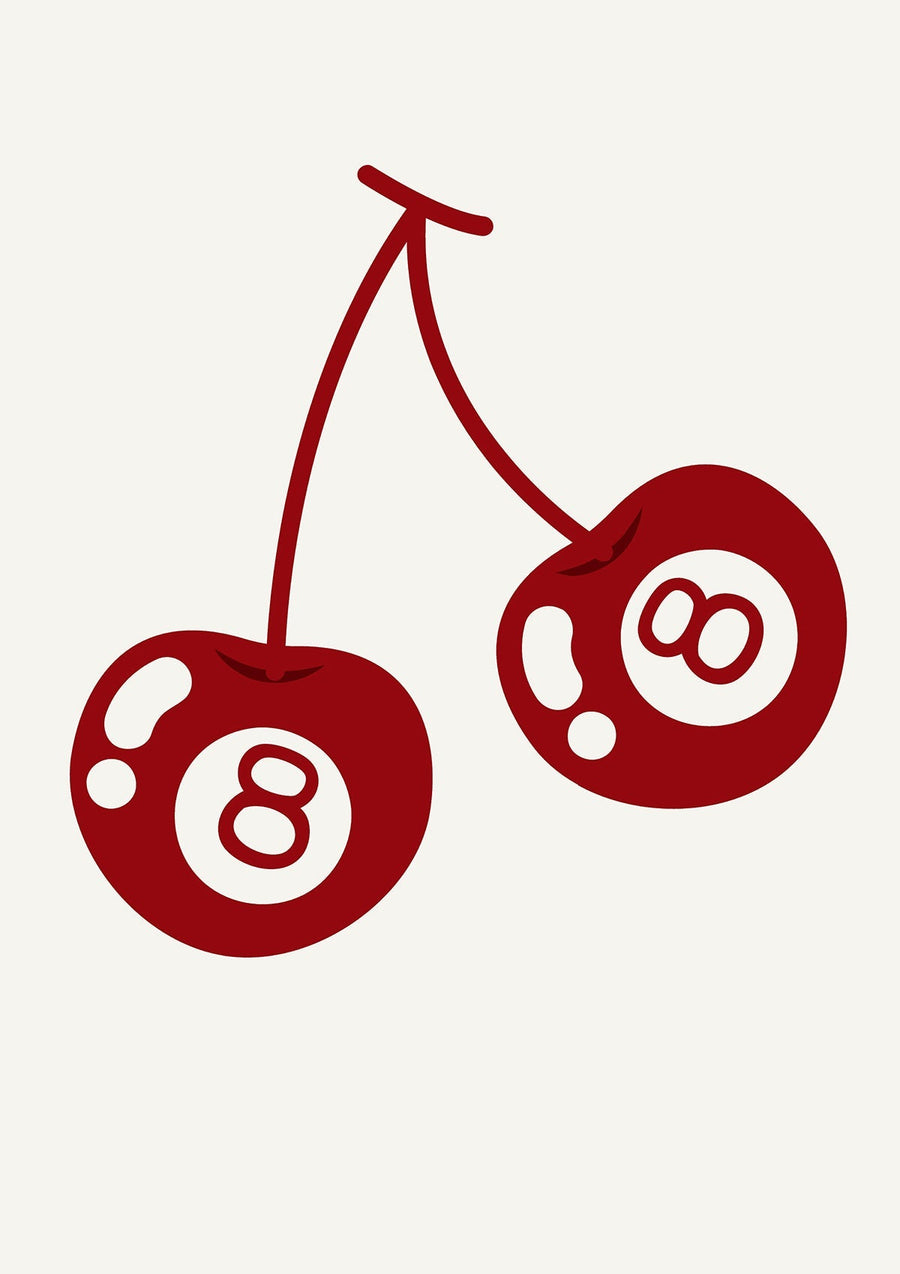 Cherry Lucky 8 Wall Art