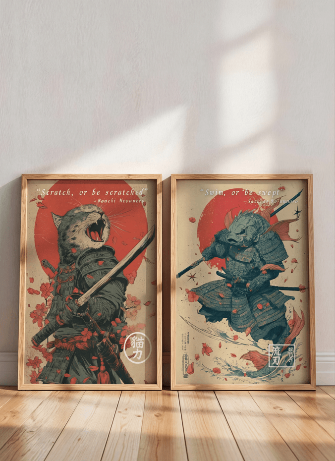 Claw and Fin Set of 2 Japanese Posters