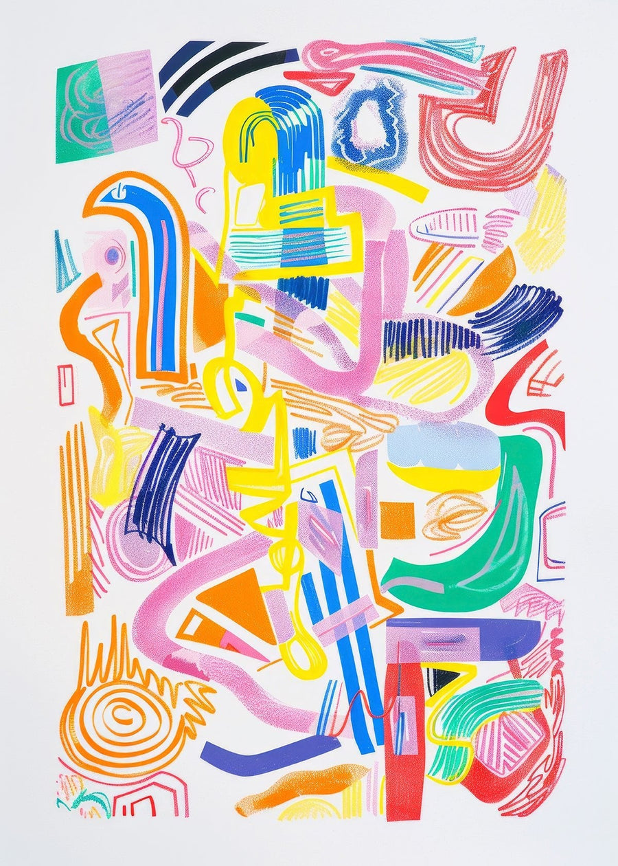 Ensemble of Colour Abstract | Art & Canvas Print