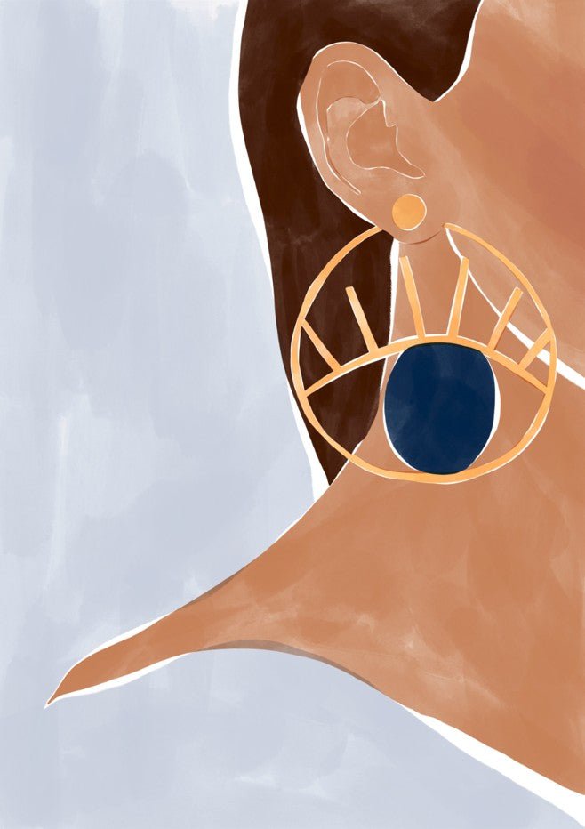Evil Eye Earring by Ivy Green Illustrations