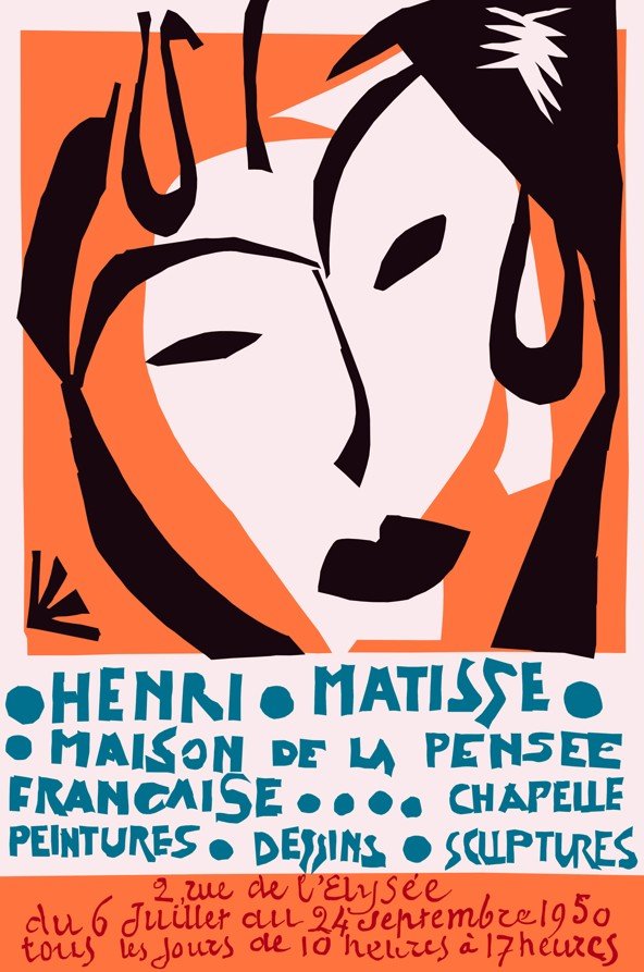 Exhibition Vintage Poster Orange by Henri Matisse