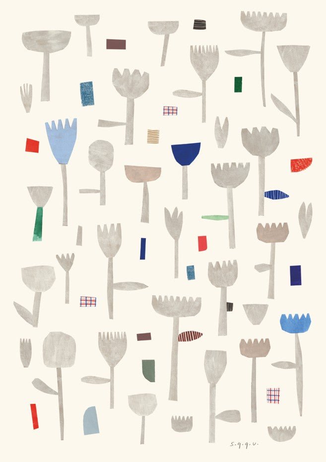 Floral Collage by Silvia Visscher