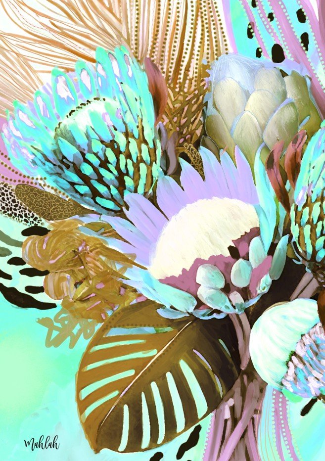Floral Fiesta Browns by Inkheart Designs