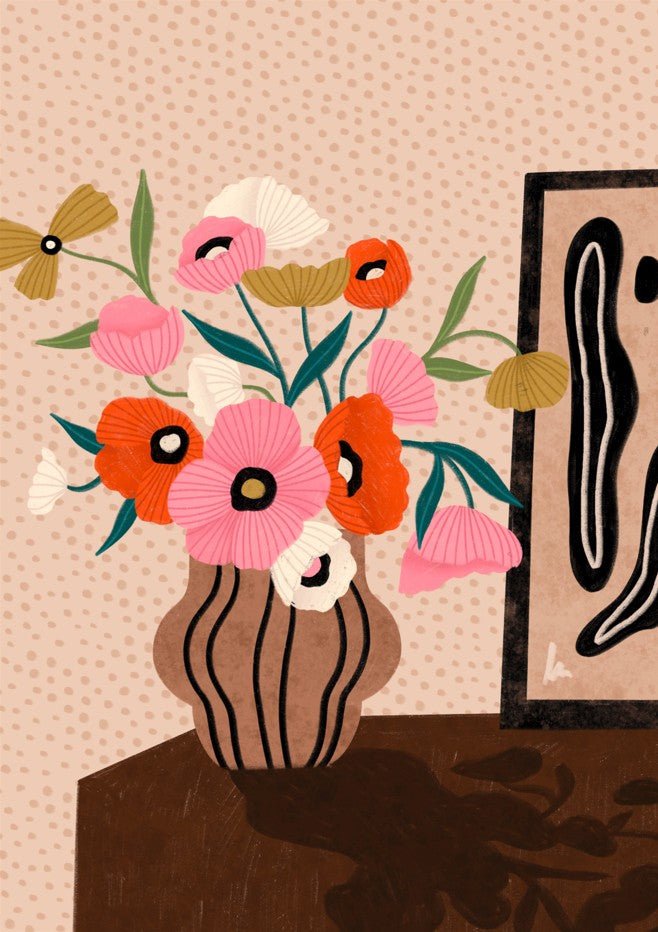 Flower on Sideboard by Bea Muller