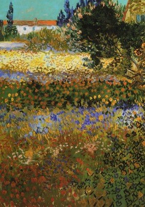 Flowering Garden Wall Art By Vincent van Gogh