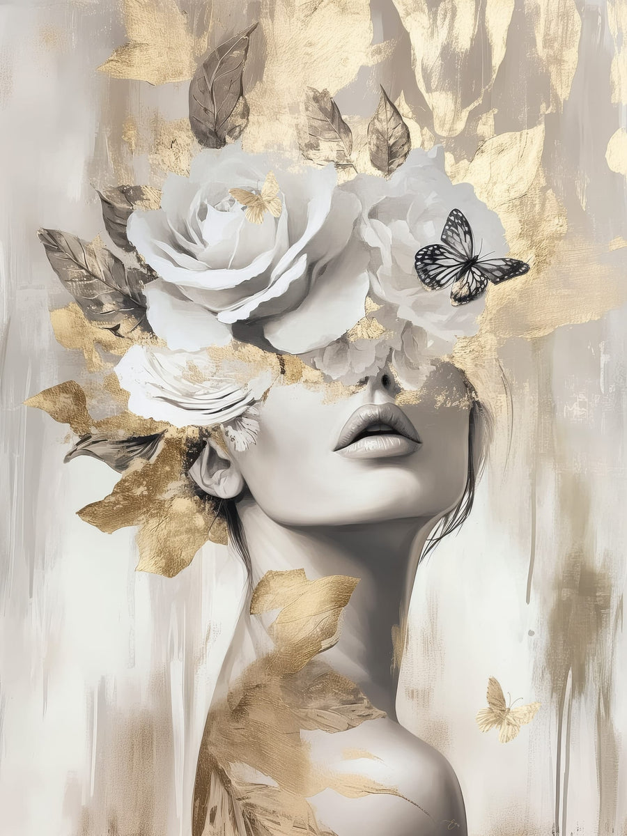 Gold Leaf Bloom by Bella Eve