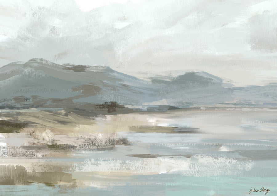 Gray Beige Seascape by Julia Cheney