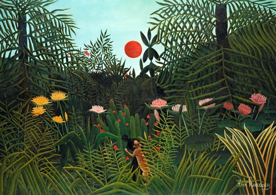 Henri Rousseau Virgin Forest Sunset