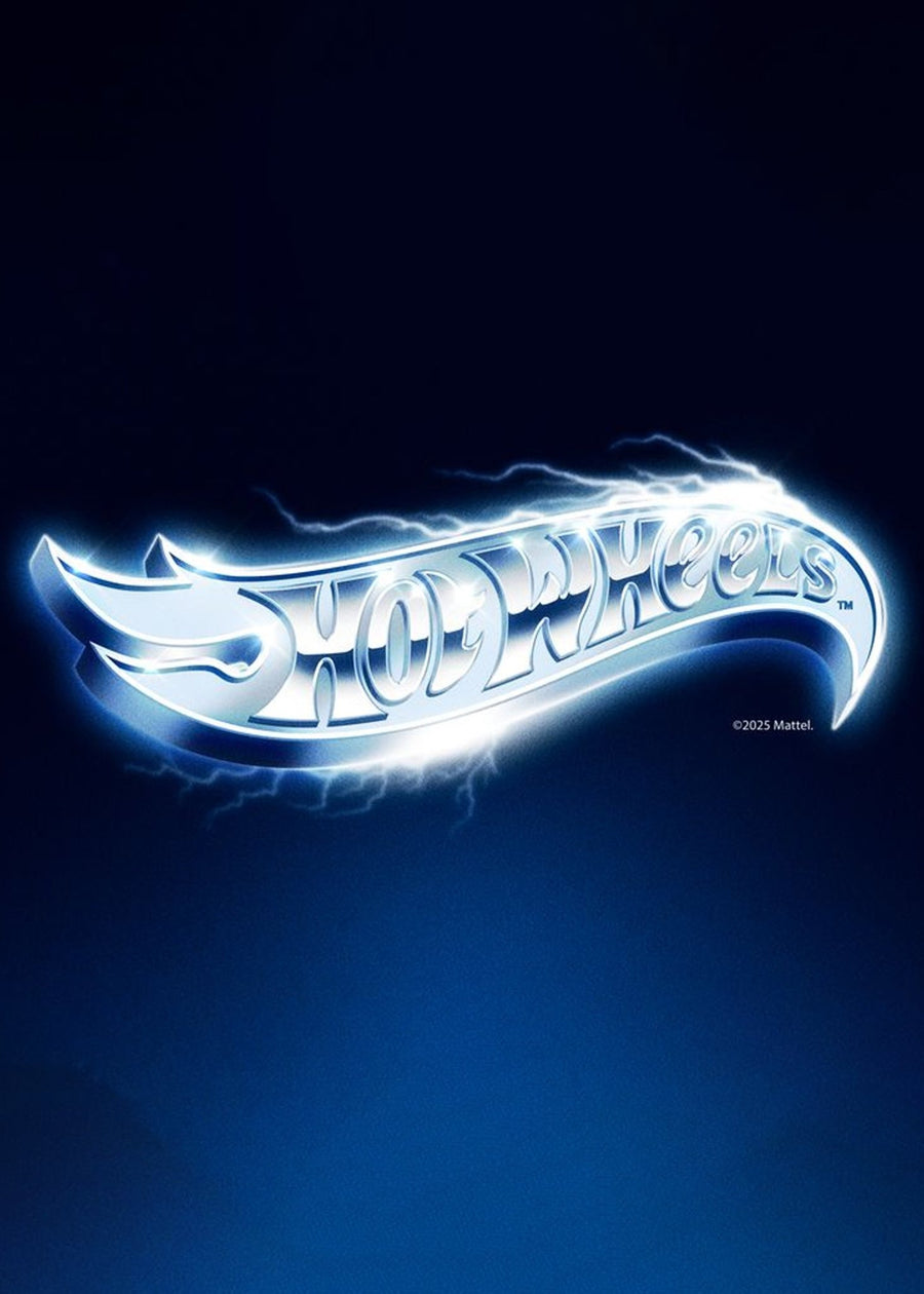 Hot Wheels Logo Portrait Vintage Electric Print