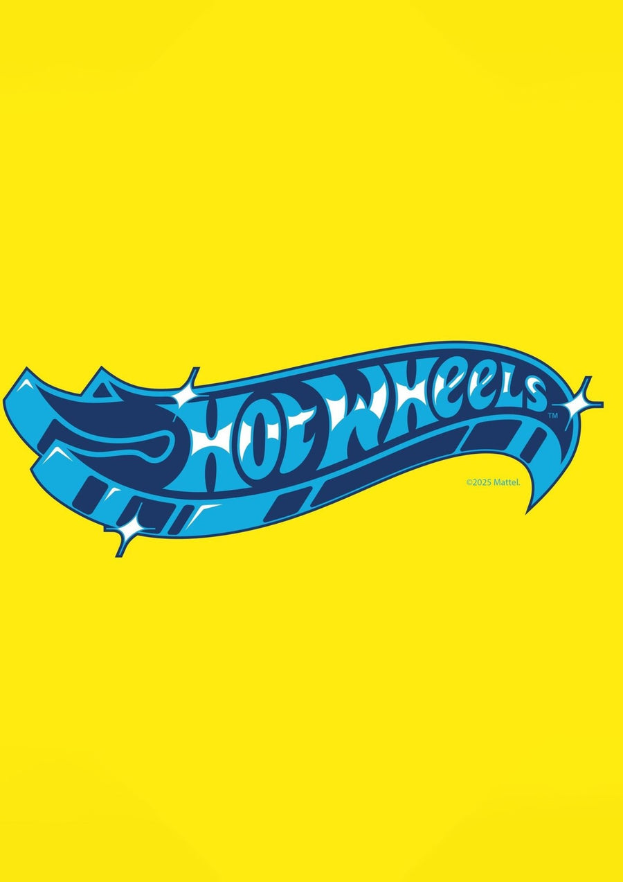 Hot Wheels Logo Yellow Wall Art Portrait Print