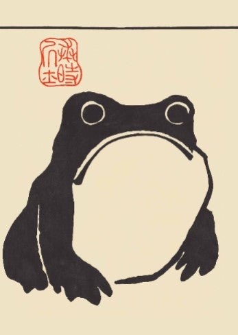 Japanese Frog Wall Prints by Matsumoto Hoji
