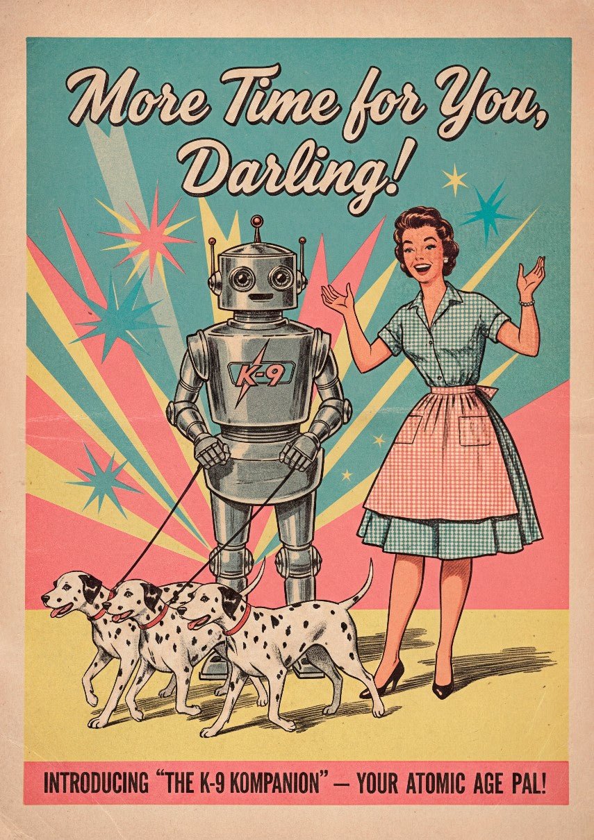 K9-Kompanion Vintage Retro Art Poster