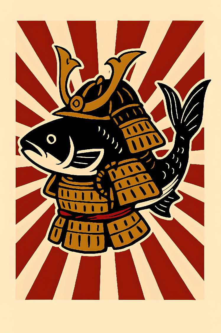 Koi Warrior Art Print