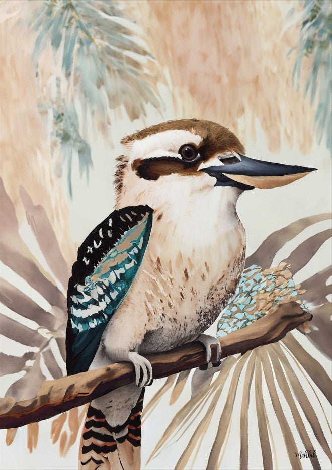 Kookaburra Palm by Inkheart Designs