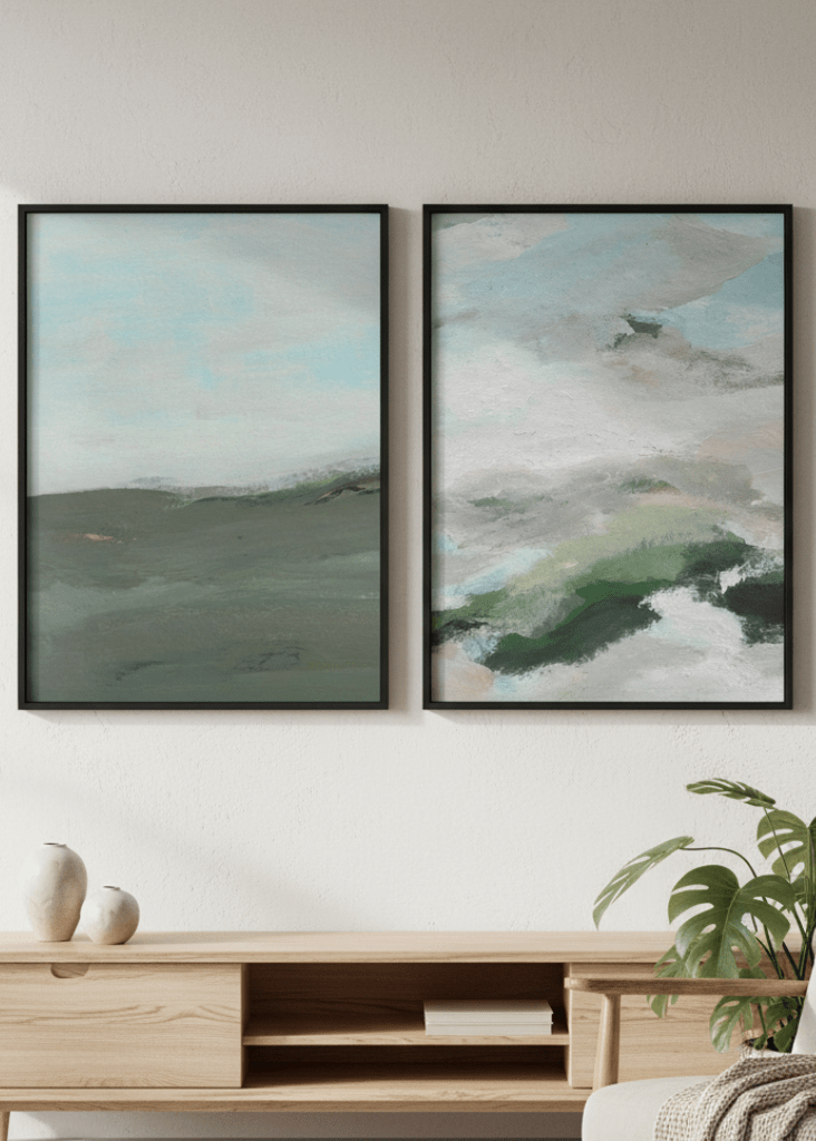 Land and Sky Landscape Duo by Josephine Wianto