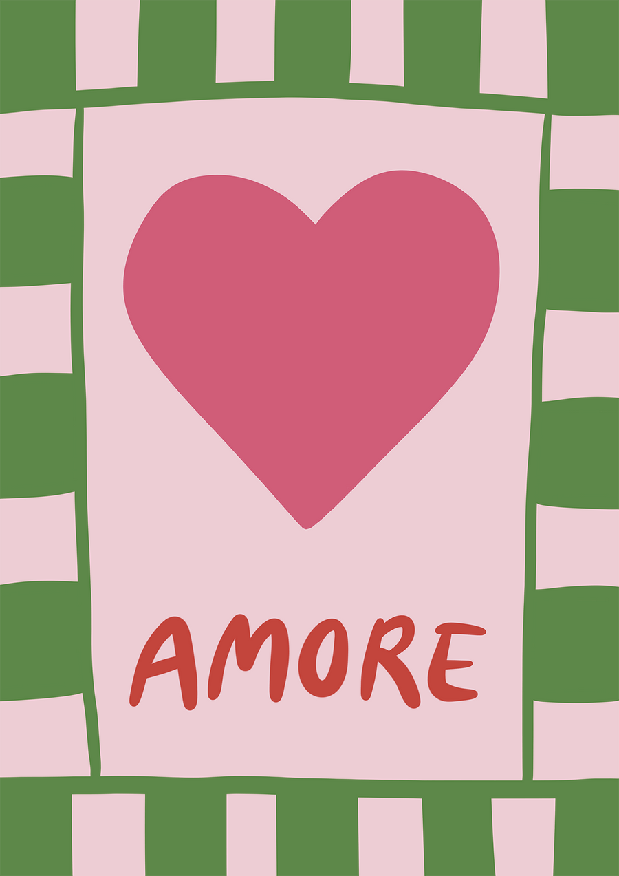 Love Amore Wall Art by Lucia Sankovic
