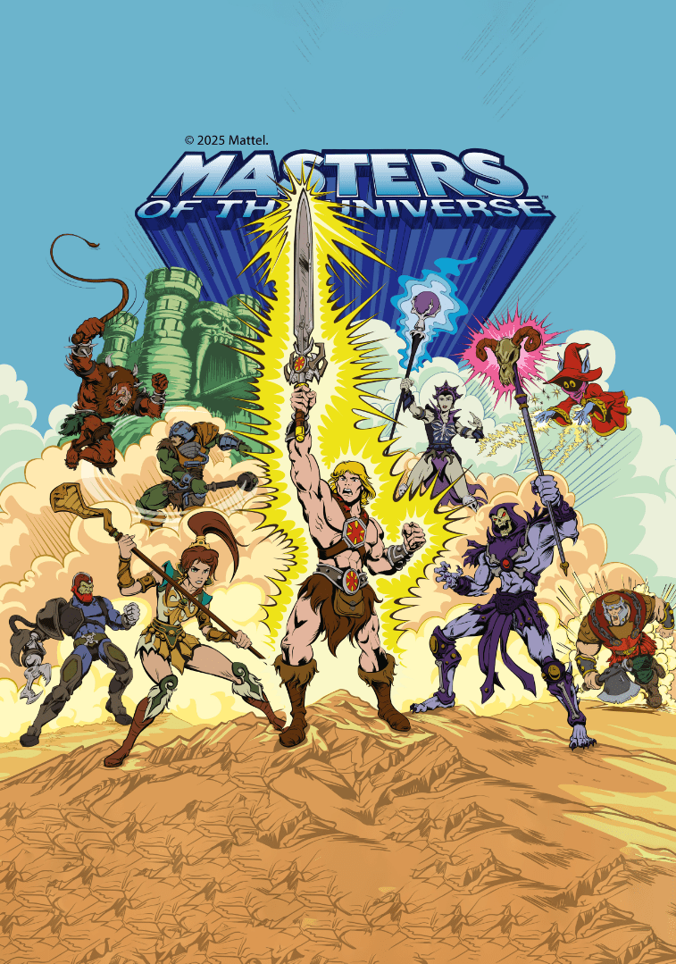 Masters of the Universe Heros Comic Book Cover Retro Wall Art