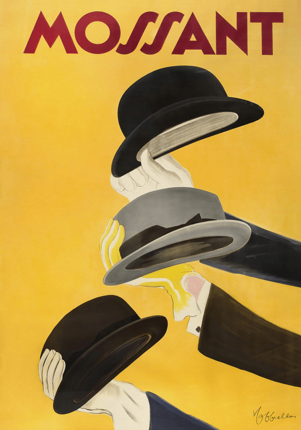 Mossant Hat Vintage Poster