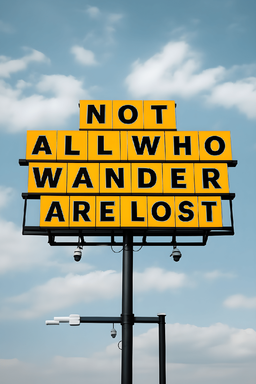 Not All Who Wonder Are Lost Wall Art
