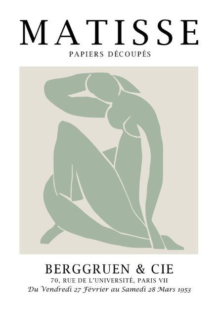 Nude Woman Body Green by Henri Matisse