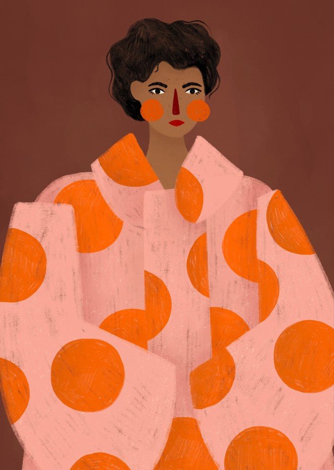 Orange Dots by Bea Muller