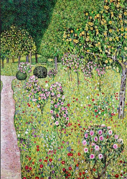Orchard With Roses Wall Art by Gustav Klimt
