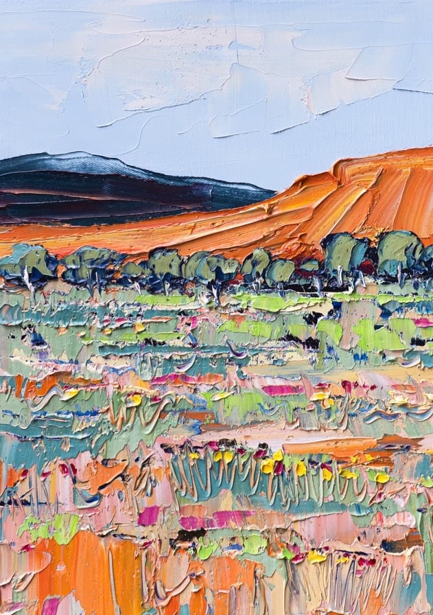 Outback View By Angela Hawkey