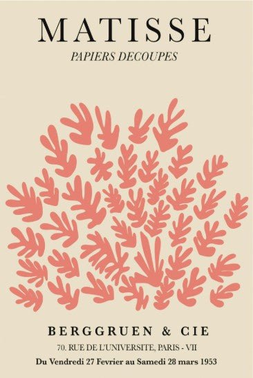 Papiers Decoupes Berggruen & Cie 1946 Orange Coral By Henri Matisse