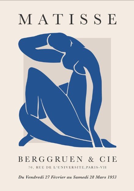 Papiers Decoupes Berggruen & Cie Blue By Henri Matisse