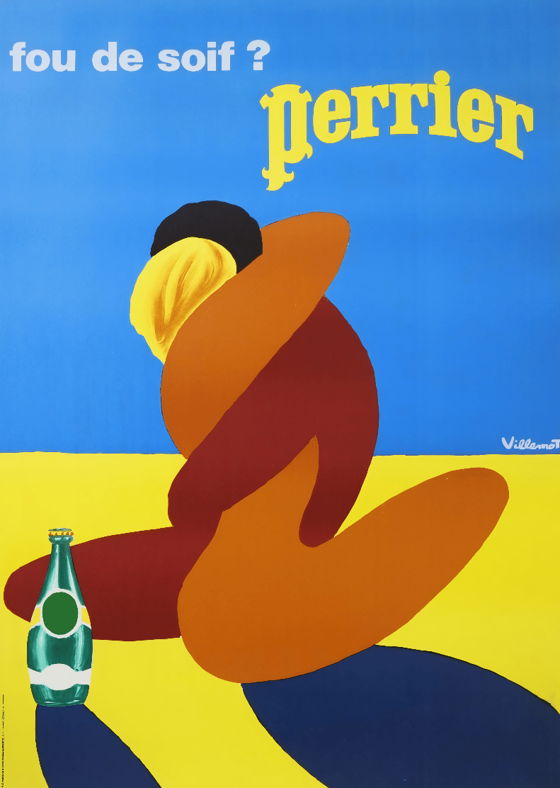 Perrier Vintage Bar Art