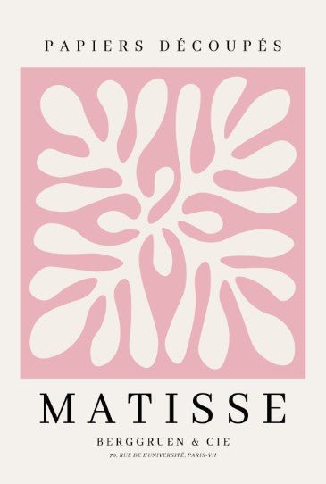 Pink Coral Wall Art By Henri Matisse