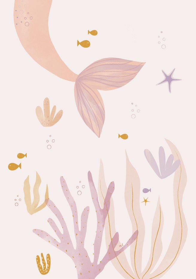 Pink Mermaid by Menina Lisboa