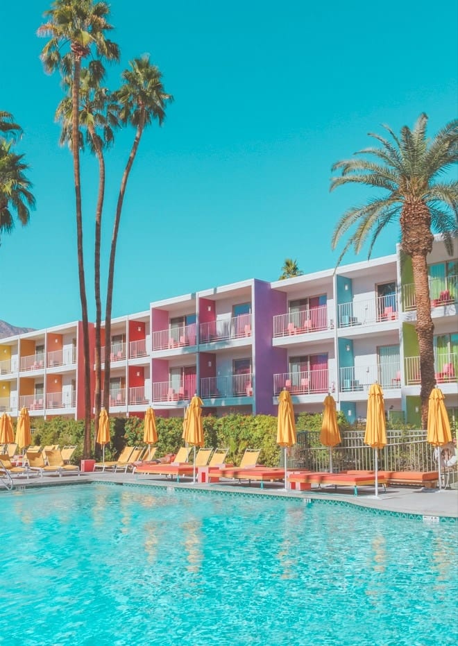 Poolside At The Saguaro Hotel By Tom Windeknecht