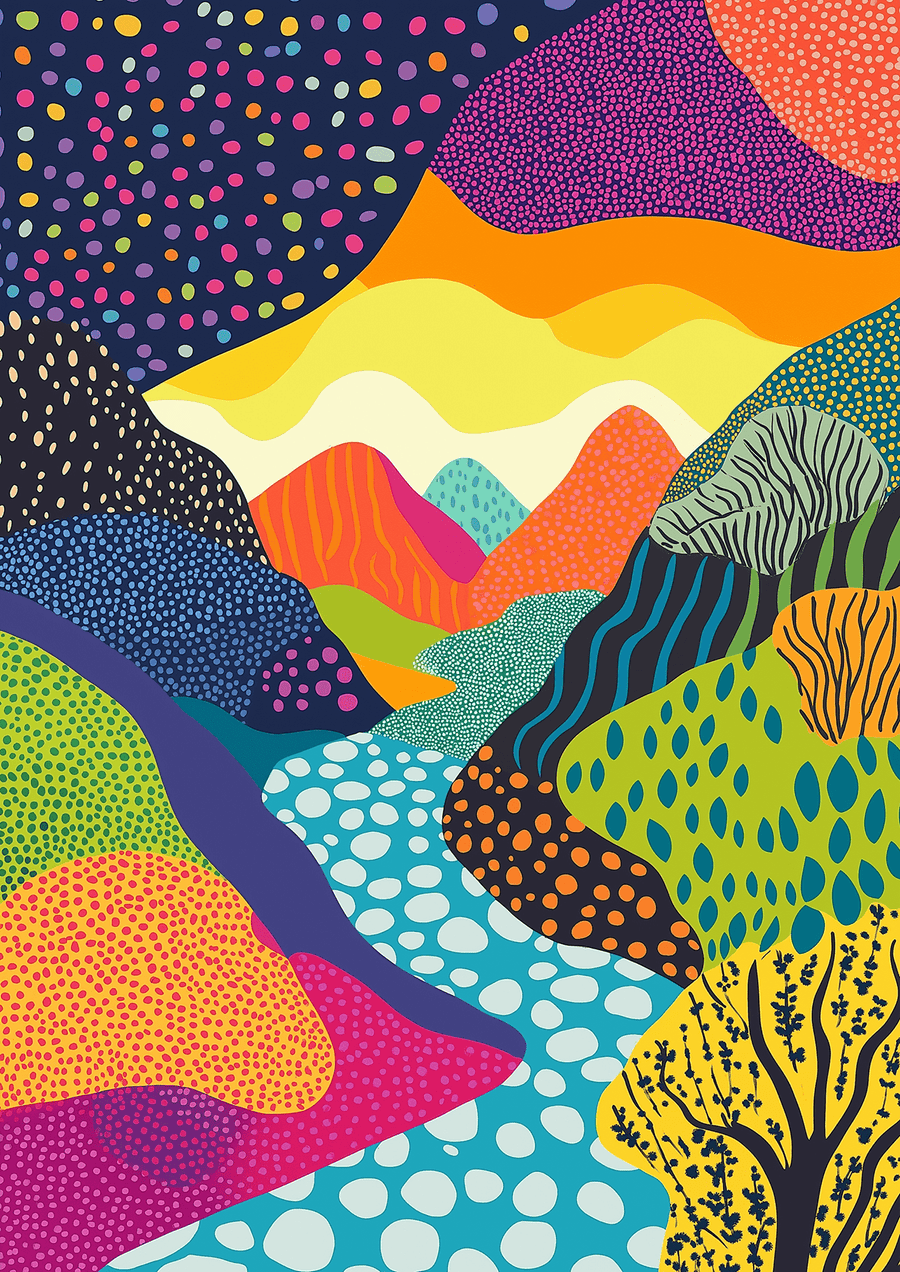 Pop Art Japanese Polkadot Art