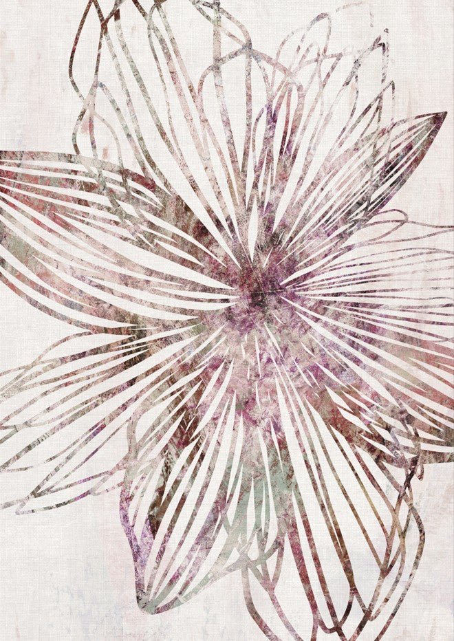 Purple Striped Floral by Dear Muskeeter