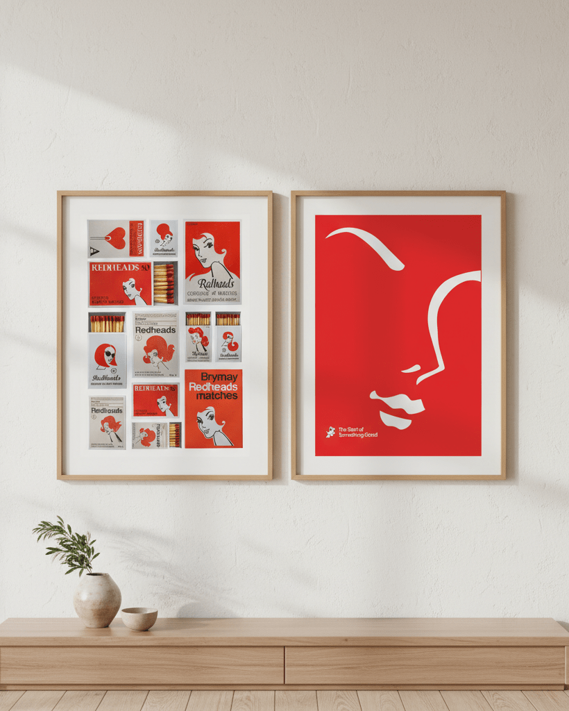 Redheads Match Box Vintage Set of 2