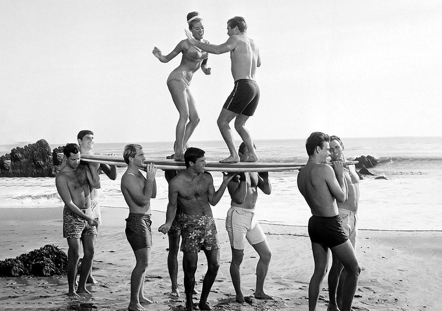 Retro Surfer Vintage Party Photography Wall Art