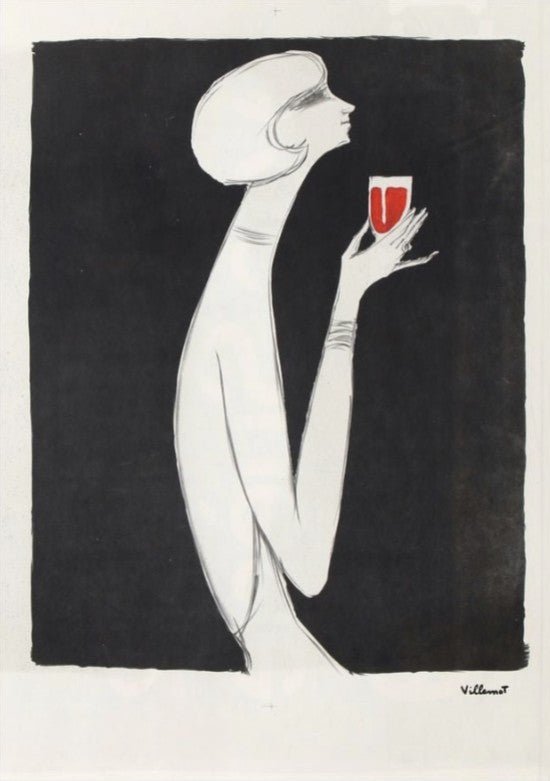 Rouge Campari Vintage Wall Art by Bernard Villemot