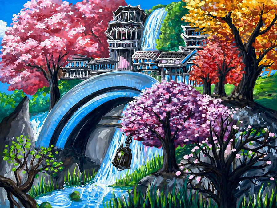 Sakura Falls Sanctuary by Angelina Ngo