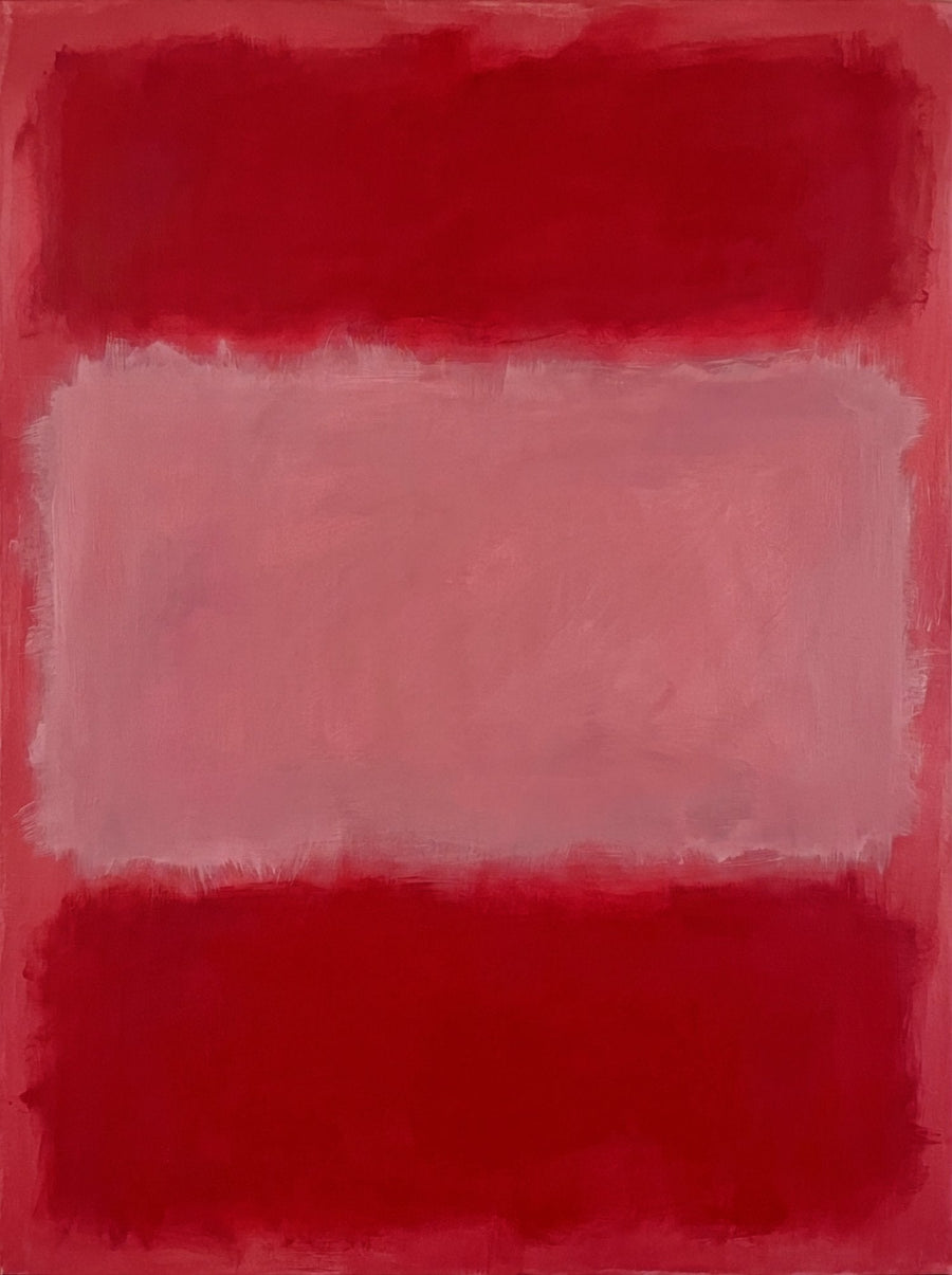 Salmon on Pink Abstract Mark Rothko Inspired Art