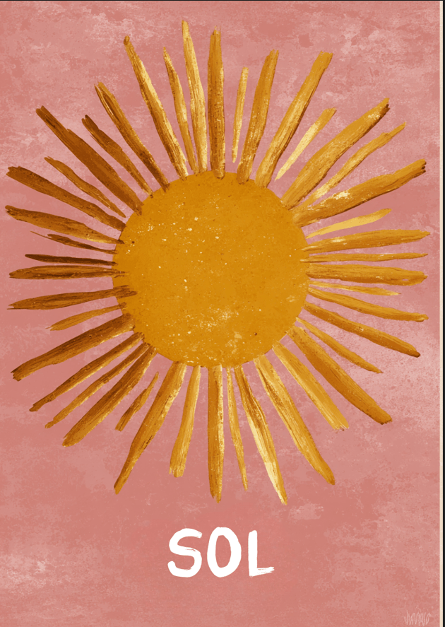 Sol Abstract Wall Art Print