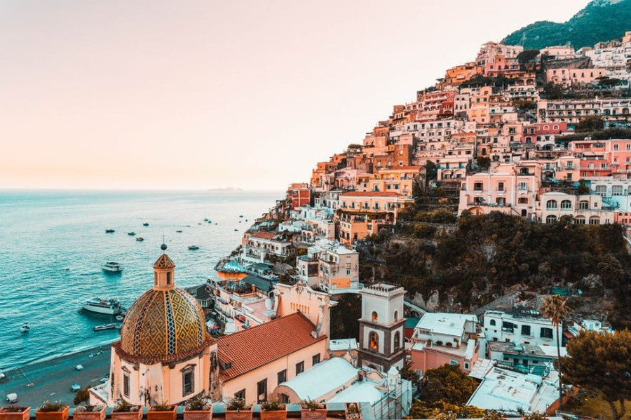 Spring in Positano Amalfi Coast Living Room Wall Art