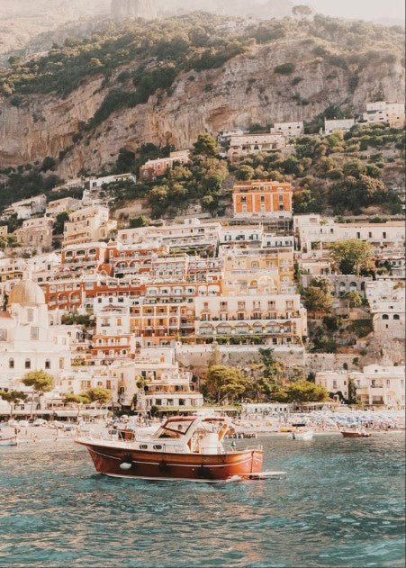 Spring in Positano Boat Wall Art