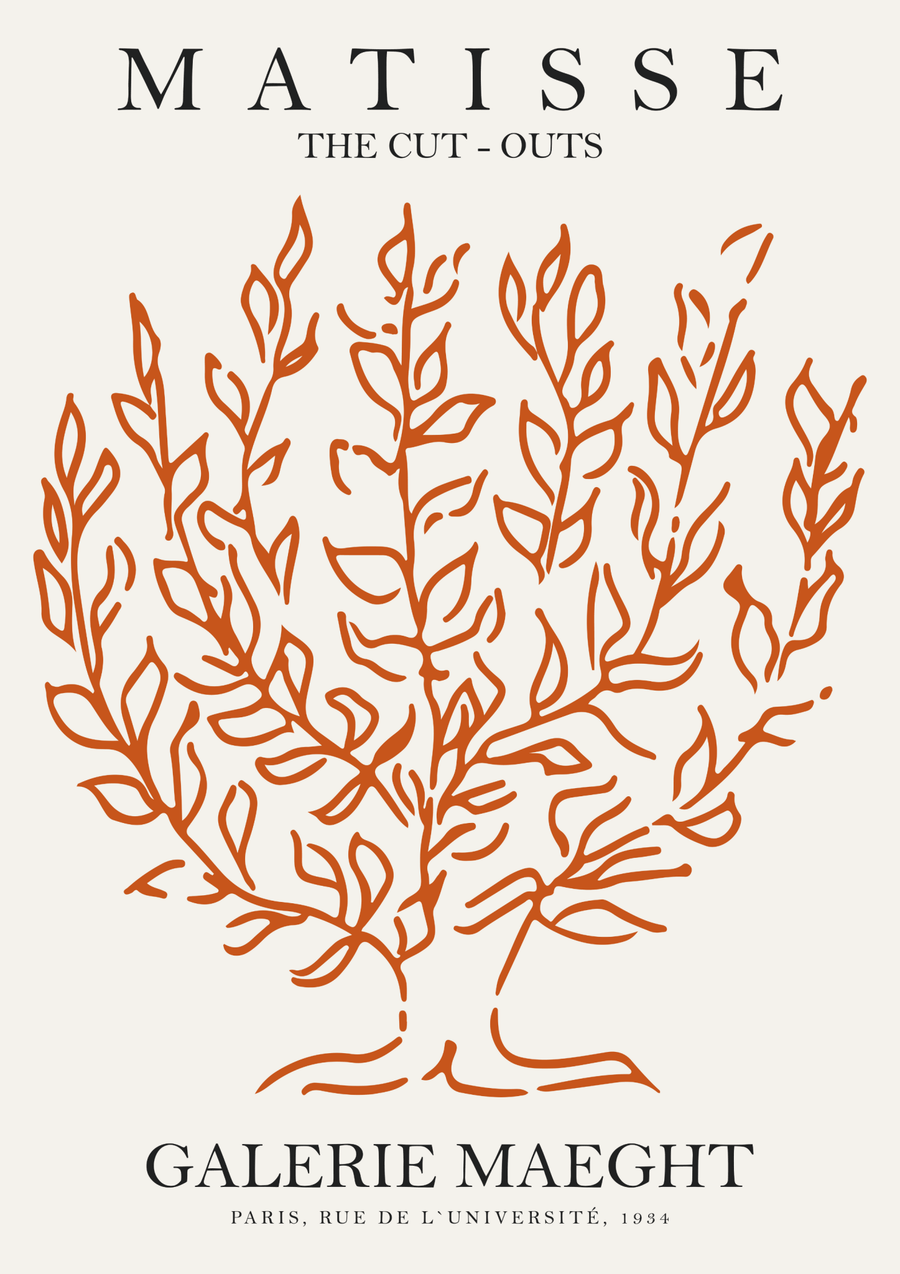 The Cut Outs Orange Tree by Henri Matisse