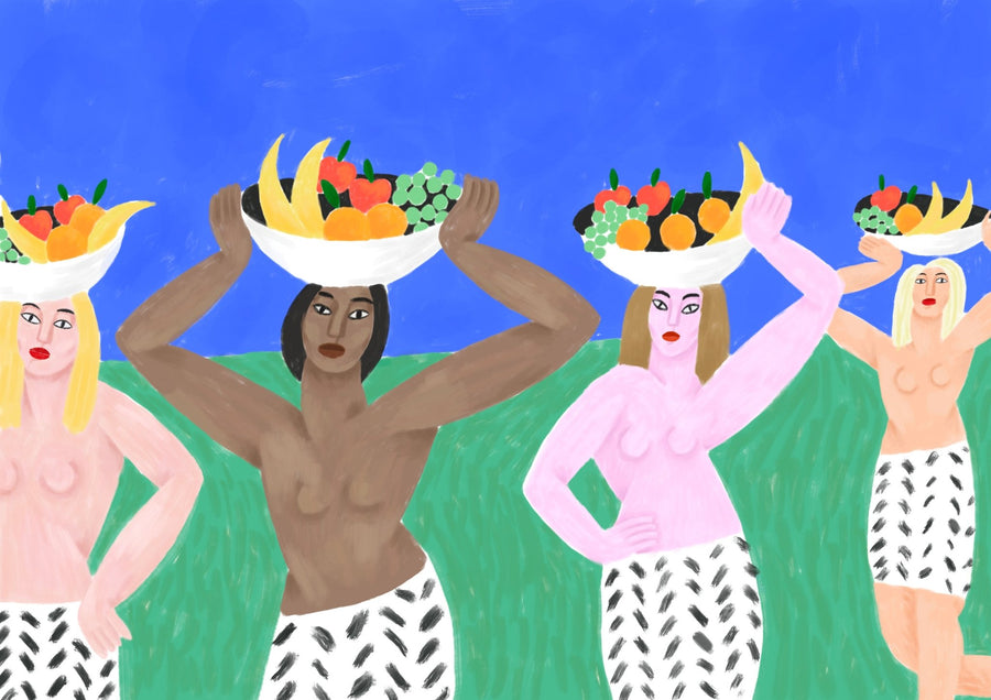 The Girls with the Fruit Cup by Cedric Pierre-Bez