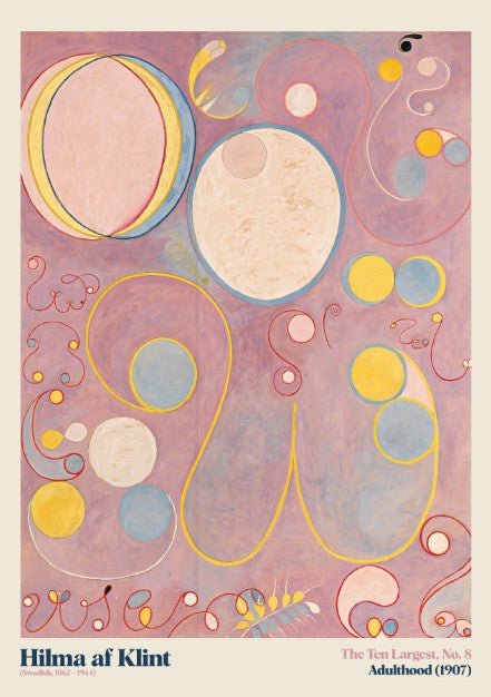 The Ten Largest Adulthood 8 Wall Art by Hilma af Klint