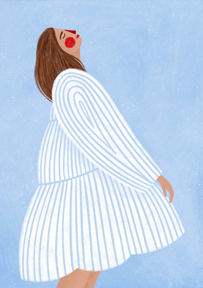 The Woman with the Blue Stripes by Bea Muller